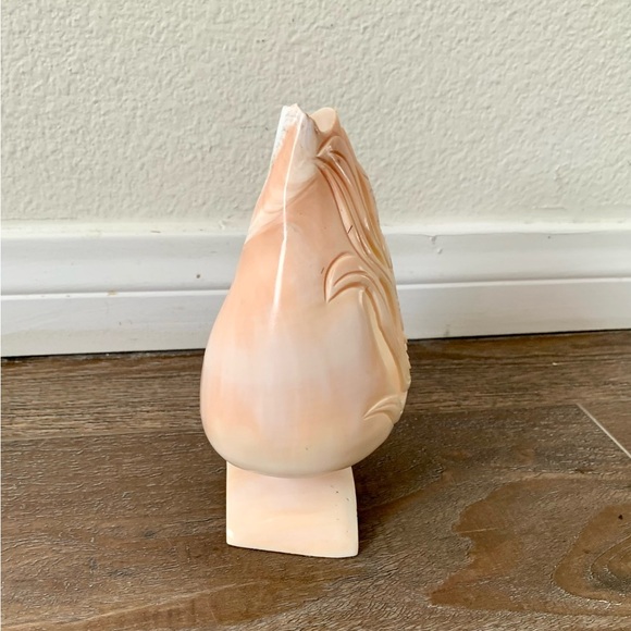 Vintage Large Hand Carving Figurine Shell 6 Inch - Picture 2 of 10